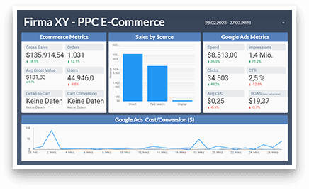 Ergebniise von PPC für E-Commerce